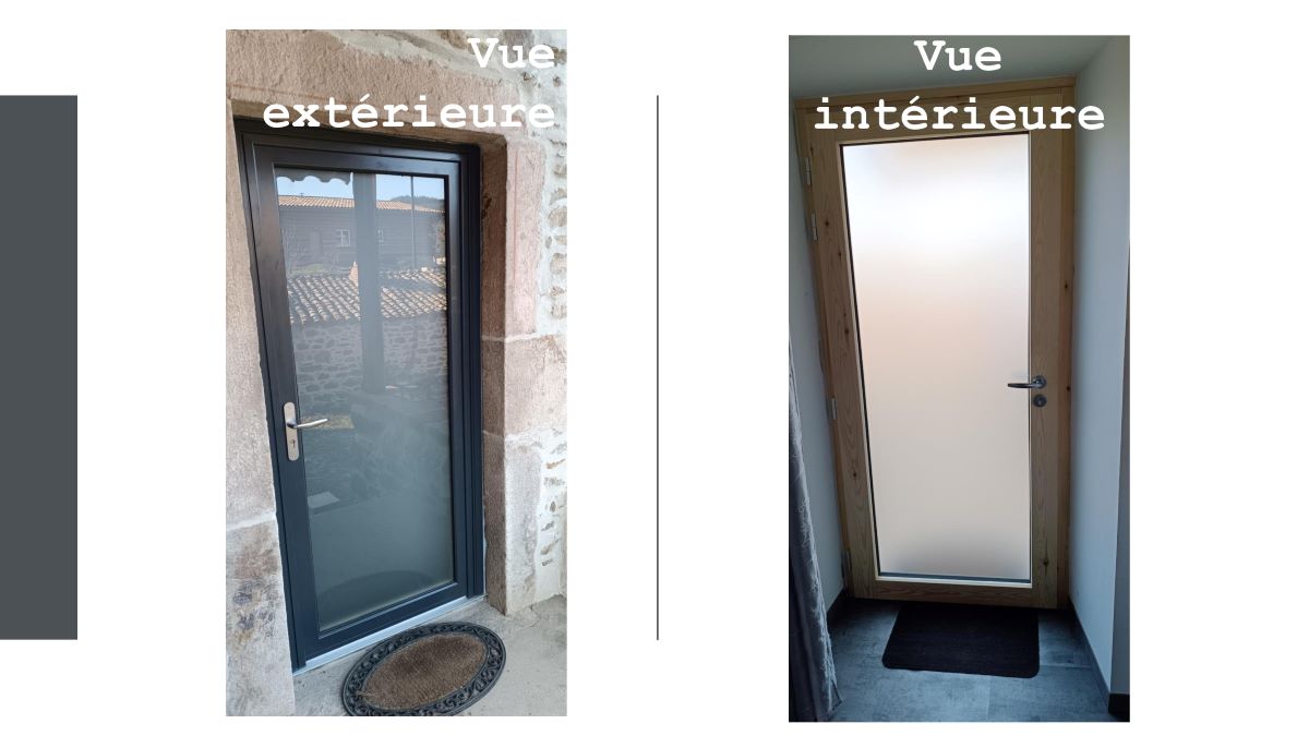 Porte d'entrée-Mixte-Bois-ALuminium